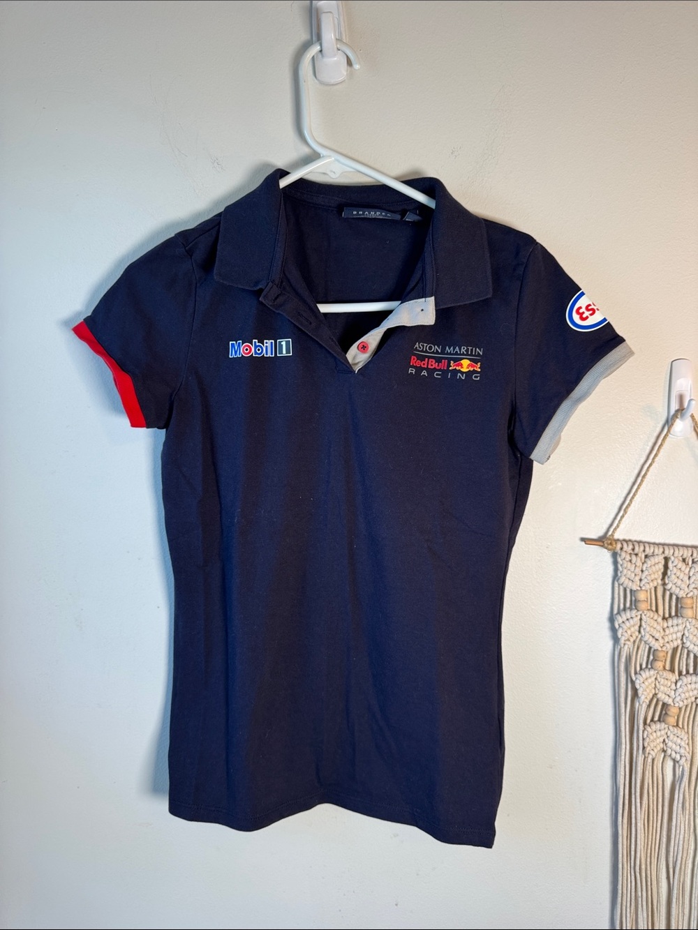 Like New Formula One Ashton Women's Official Team Navy Polo Shirt M